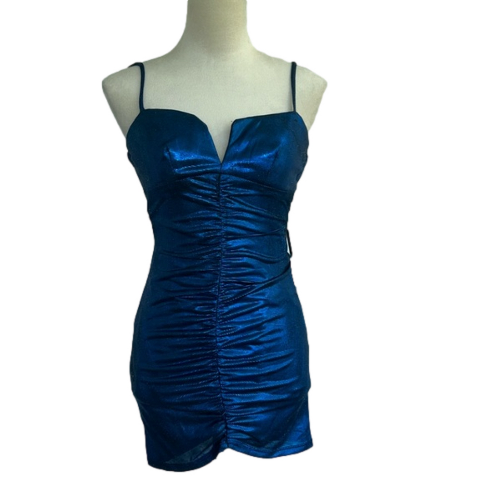 Chic Prom Dress: NWT: Size 1: Royal Blue Shimmer